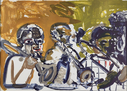 Romare Bearden, ‘Brass Section (Jamming at Mintons), from Jazz Series’, 1979