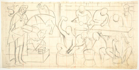 Diego Rivera, ‘Untitled, study for the mural Pan American Unity, Golden Gate International Exposition, San Francisco’, 1940