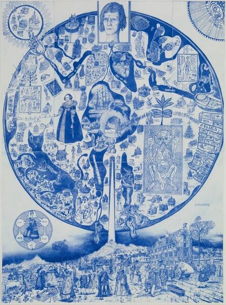 Grayson Perry, ‘MAP OF NOWHERE (BLUE)’, 2008