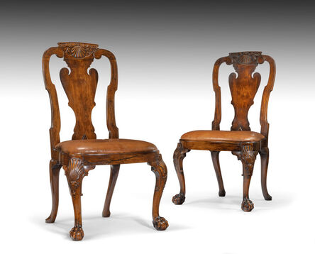 Chinese Export, ‘Pair of Chinese Export Padouk and Huanghuali Side Chairs’, ca. 1735