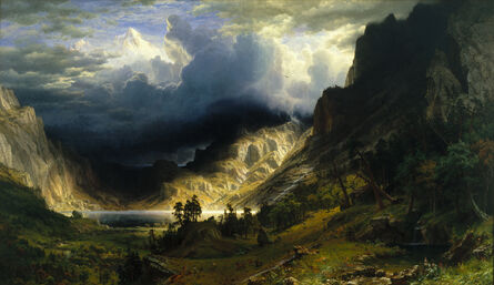 Albert Bierstadt, ‘A Storm in the Rocky Mountains, Mt. Rosalie’, 1866