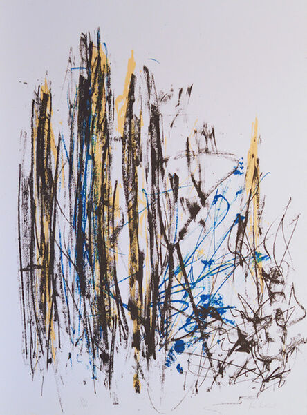 Joan Mitchell, ‘Arbres (Black, Yellow and Blue)’, 1992