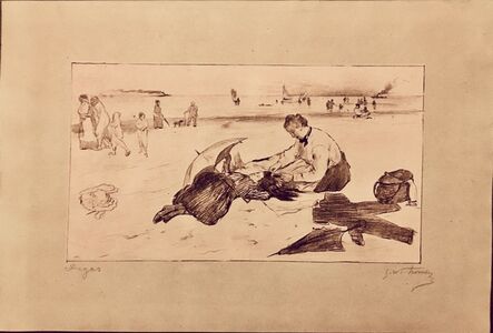 Edgar Degas, ‘Sur La Plage’, 1888