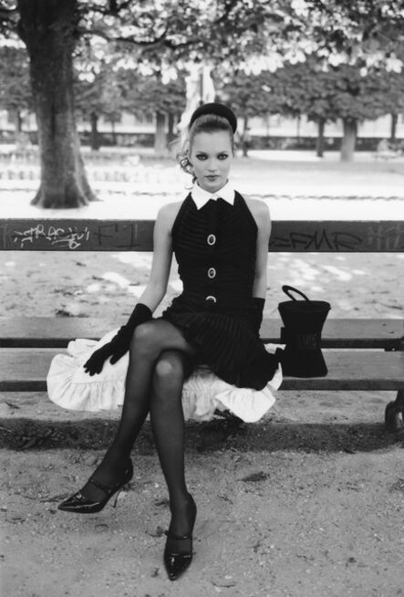 Arthur Elgort, ‘Paris, Italian Vogue, (bench)’, 1994 