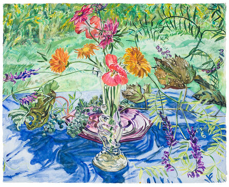 Janet Fish, ‘Wild Grapes and Flowers ’, 1988
