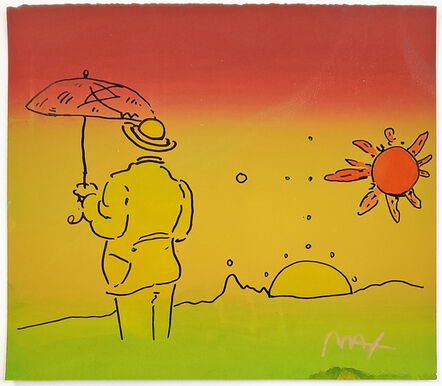 Peter Max, ‘UMBRELLA MAN (2 SUNS)’, ca. 1990