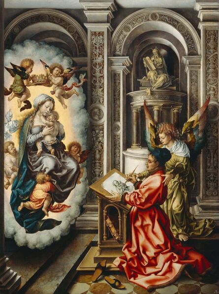 Jan Gossaert, ‘Saint Luke Painting the Virgin Mary’, 1520
