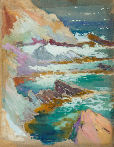 Gertrude Beals Bourne, ‘Waves and Rocks’, ca. 1925