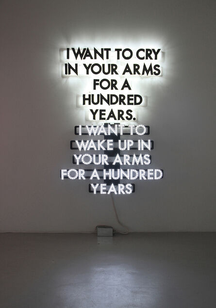 Robert Montgomery, ‘A Hundred Years’, 2014