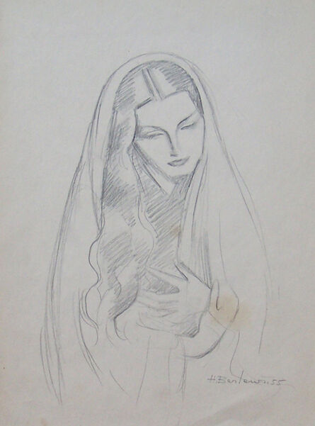 Henryk Berlewi, ‘Woman with Long Hair’, 1955
