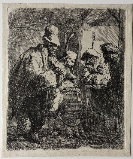 Rembrandt van Rijn, ‘The strolling Musicians’, ca. 1635