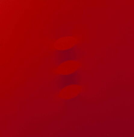 Turi Simeti, ‘Tre ovali rossi’, 2014