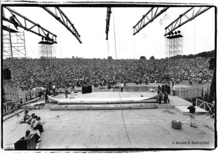 Amalie R. Rothschild, ‘View of the Woodstock Festival from Backstage, August 15, 1969’, 1969