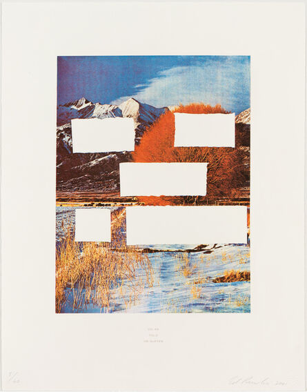 Ed Ruscha, ‘Do As Told or Suffer’, 2001