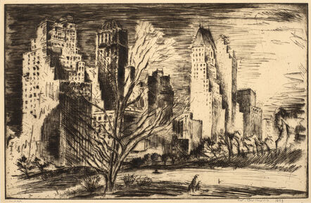 Werner Drewes, ‘Central Park West’, 1933