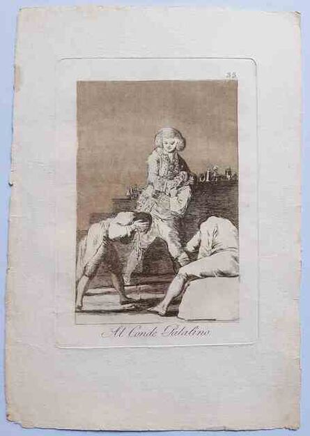 Francisco de Goya, ‘Al conde Palatino from "Los Capricho”’, 1799