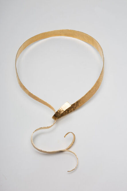 Jacques Jarrige, ‘HAND-HAMMERED Gold Plated Necklace "Aura" ’, 2015