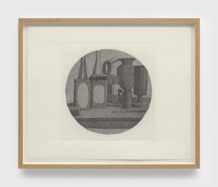 Giorgio Morandi, ‘Grande natura morta con undici oggetti un tondo (Large still life with eleven objects a round)’, 1942