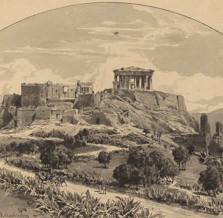 Themistocles von Eckenbrecher, ‘The Acropolis from the West’, 1890