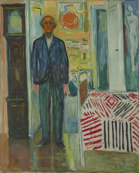 Edvard Munch, ‘Self-Portrait. Between the Clock and the Bed’, 1940-1943