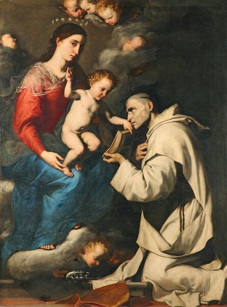 Jusepe de Ribera, ‘Madonna mit dem heiligen Bruno’, 1624