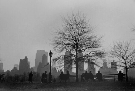 Ruth Orkin, ‘Central Park South Silhouette, NYC’, 1955