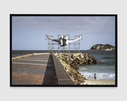 JR, ‘GIANTS, Cleuson LIMA DO ROSARIO from Brazil, Barra da Tijuca, from the pier, © Comité international Olympique, Rio de Janeiro, Brazil’, 2016