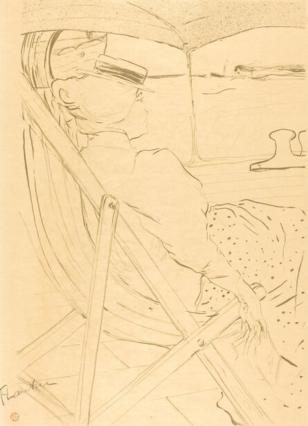 Henri de Toulouse-Lautrec, ‘The Passenger from Cabin 54 - Sailing in a Yacht (La passagère du 54 - Promenade en yacht)’, 1896