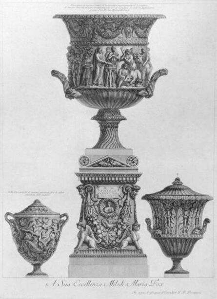Giovanni Battista Piranesi, ‘Tre Vasi’, 1778