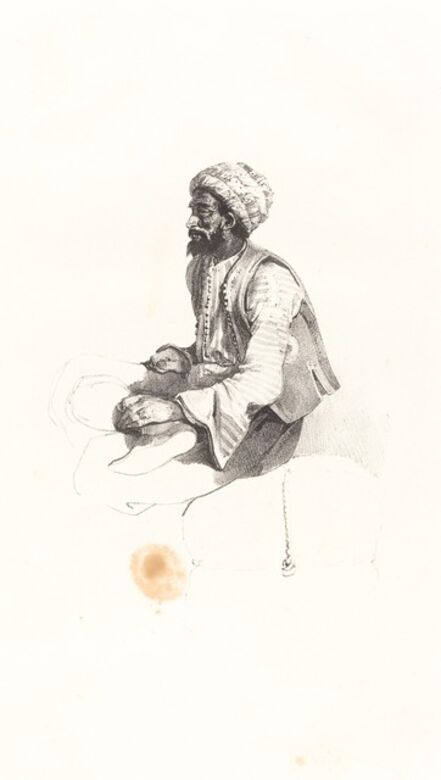 Nicolas-Toussaint Charlet, ‘Seated Turk’, 1825