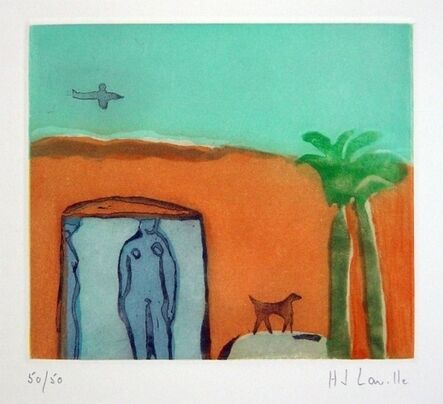 Joy Laville, ‘Figures with Dog and Plane’, ca. 2005