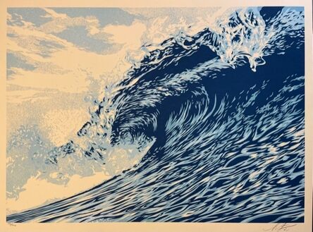 Shepard Fairey, ‘Wave Of Distress Shepard Fairey Print Obey Giant "World Water Day"’, 2021