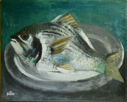 Fernando Botero, ‘Fish on Pewter Platter’, ca. 1955