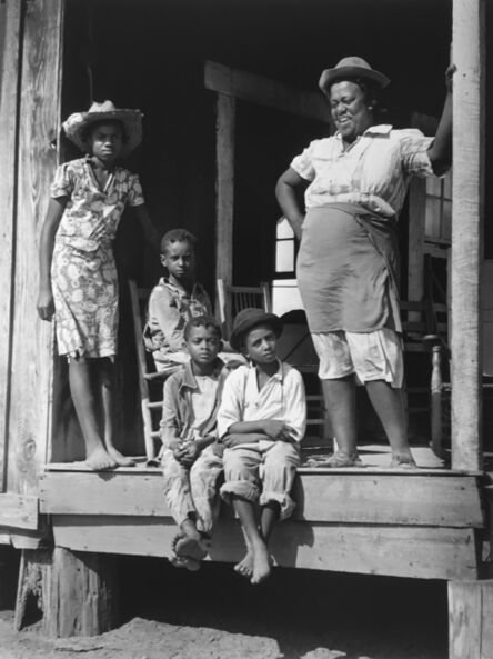Marion Post Wolcott, ‘Family on the porch of their home, Natchitoches, Louisiana’, 1940