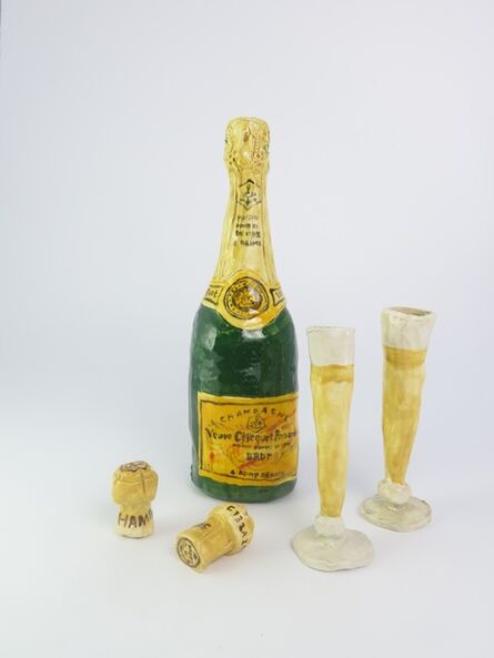 Rose Eken, ‘Champagne with Glasses and Corks’, 2015