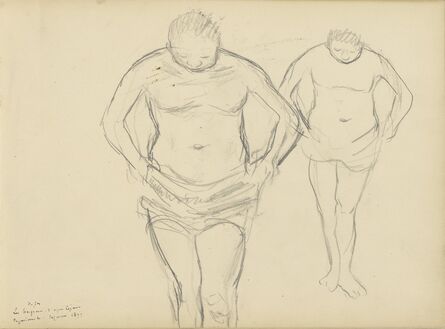 Edgar Degas, ‘Copies of C‚zanne's Bathers’, 1877