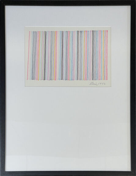 Gene Davis, ‘Untitled (Stripe Composition in Ink)’, 1982