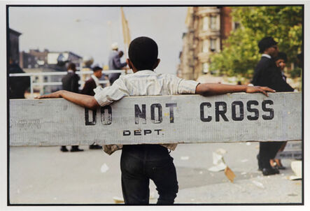 Gordon Parks, ‘Untitled Harlem NY 1963 (Do Not Cross)’, 1963