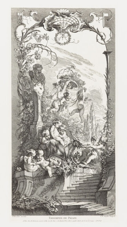 François Boucher, ‘Triomphe de Priape (Triumph of Priapus) in Nouveaux Morceaux pour des Paravents’, ca. 1737