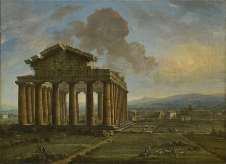 Antonio Joli, ‘Temple of Poseidon at Paestum’, Late 1750s