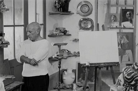 Edward Quinn, ‘Picasso in his Le Fournas studio at Vallauris’, 26
