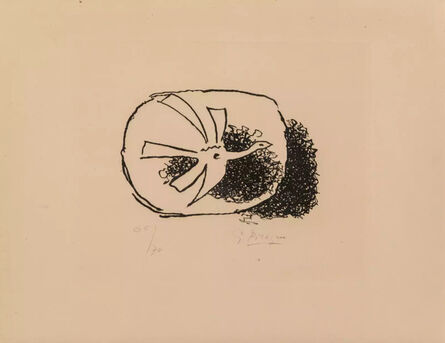 Georges Braque, ‘Oiseau dans son nid, from Août’, 1958