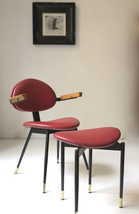Carlo Mollino, ‘Armchair and footrest’, 1959