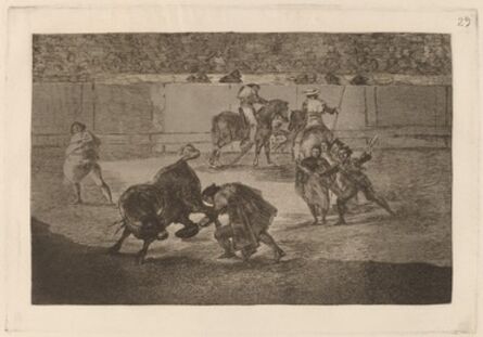 Francisco de Goya, ‘Pepe Illo haciendo el recorte al toro (Pepe Illo Making the Pass of the "Recorte")’, in or before 1816