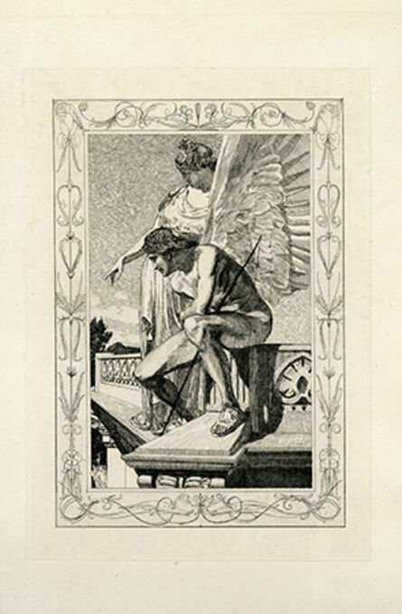 Max Klinger, ‘Venus shows Amor Psyche. Plate 4 from the Series Amor and Psyche’, 1880