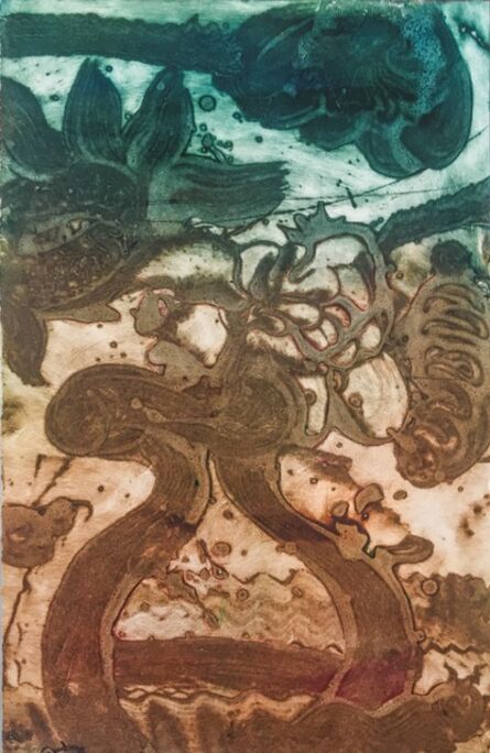 Catherine Howe, ‘Carborundum Monotype : Flowers III’, 2015