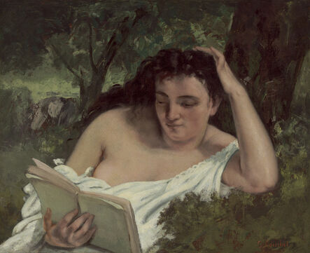 Gustave Courbet, ‘A Young Woman Reading’, ca. 1866/1868