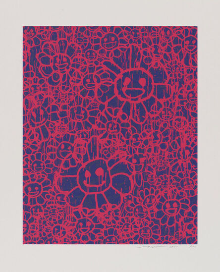 Takashi Murakami, ‘Madsaki Pink Flowers set (A/B/C)’, 2017