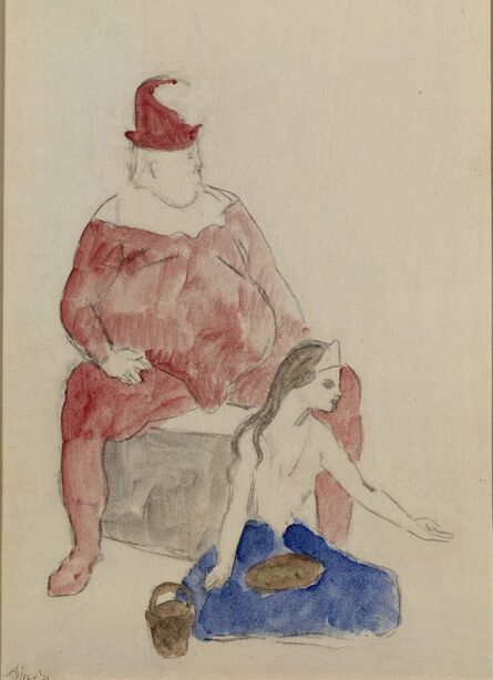 Pablo Picasso, ‘Saltimbanque et Jeune Fille’, 1905