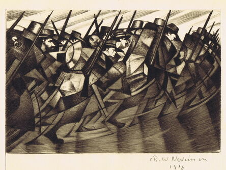 Christopher Richard Wynne Nevinson, ‘Returning to the Trenches’, 1916